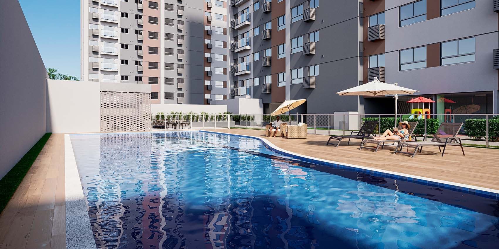 Piscina do Residencial Vitta